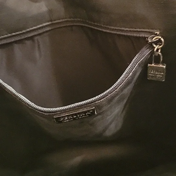 Great Condition Perlina Vintage Black Leather Laptop Bag/Briefcase Tote - Picture 11 of 13